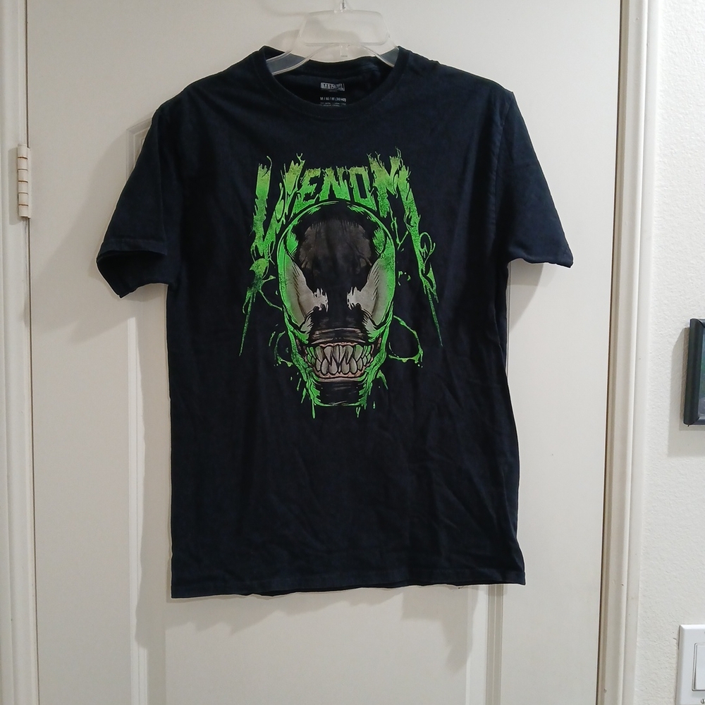 Marvel Venom Tee - Black and Neon Green